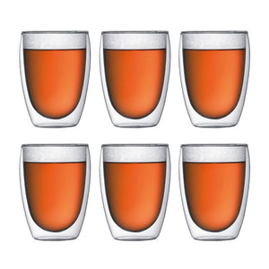 Bodum Pavina Glass - 6 Pack - 8oz or 12oz